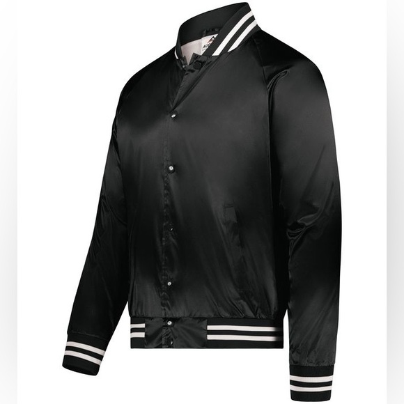 Phantogram | Black Bomber Jacket / Satin Varsity Jacket | Official Band Merch - Picture 8 of 10